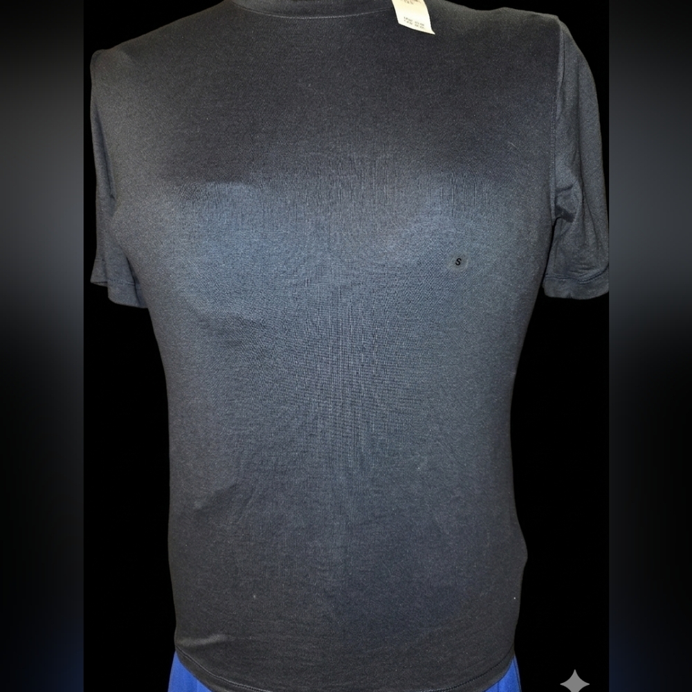 Navy Blue Basic Tee | Casual Short Sleeve Top